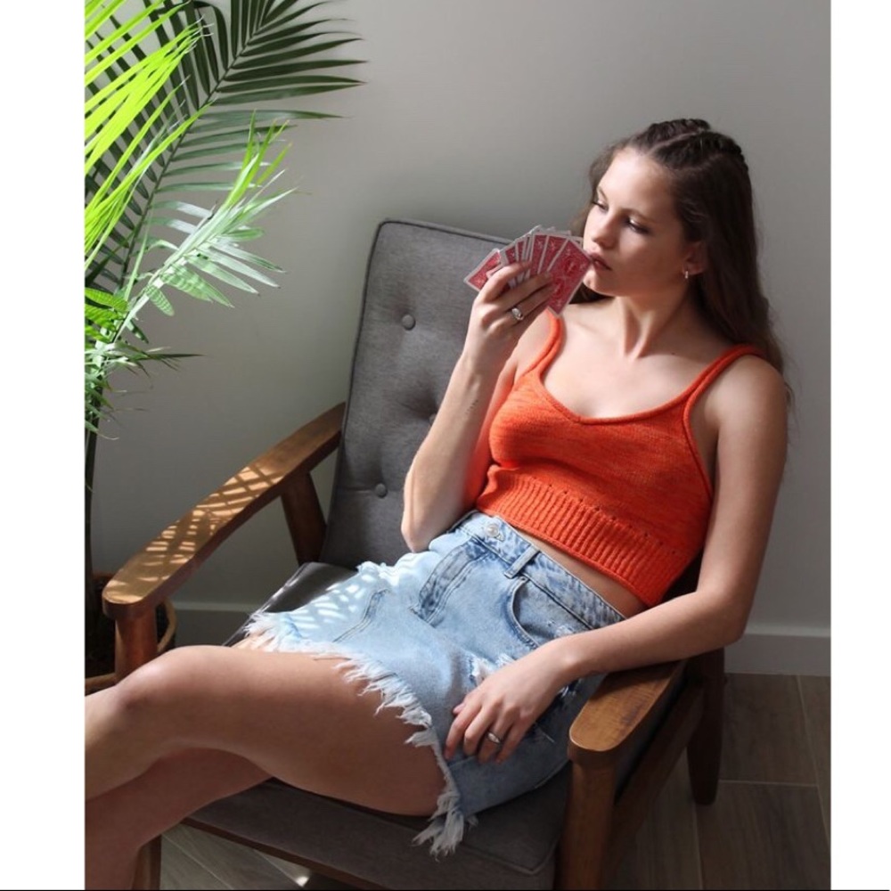 UO BDG Roxi Destructed Denim Mini Skirt